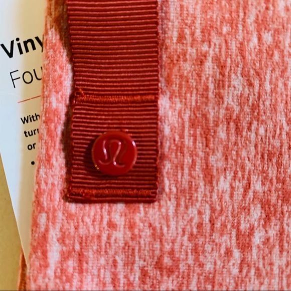Lululemon hhmm heather coral vinyasa scarf new - Picture 5 of 6
